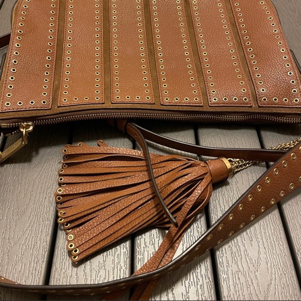 Michael Kors Women's  Guitar Strap Purse | Brooklyn Grommet | Tassel - Picture 16 of 16